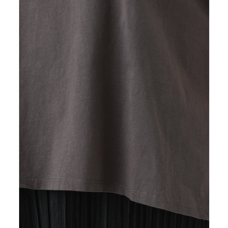 【大きいサイズ/soso×eur3】Tシャツ×プリーツタンクトップセット eur3｜【大きいサイズ/soso*eur3】Tシャツ*プリーツタンクトップ