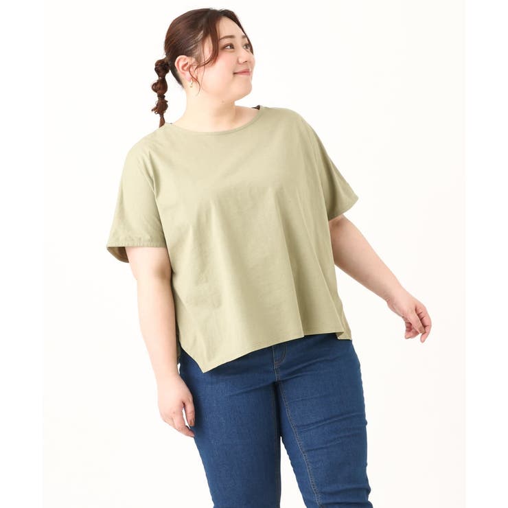 【大きいサイズ/soso×eur3】Tシャツ×プリーツタンクトップセット | eur3 | 詳細画像5 