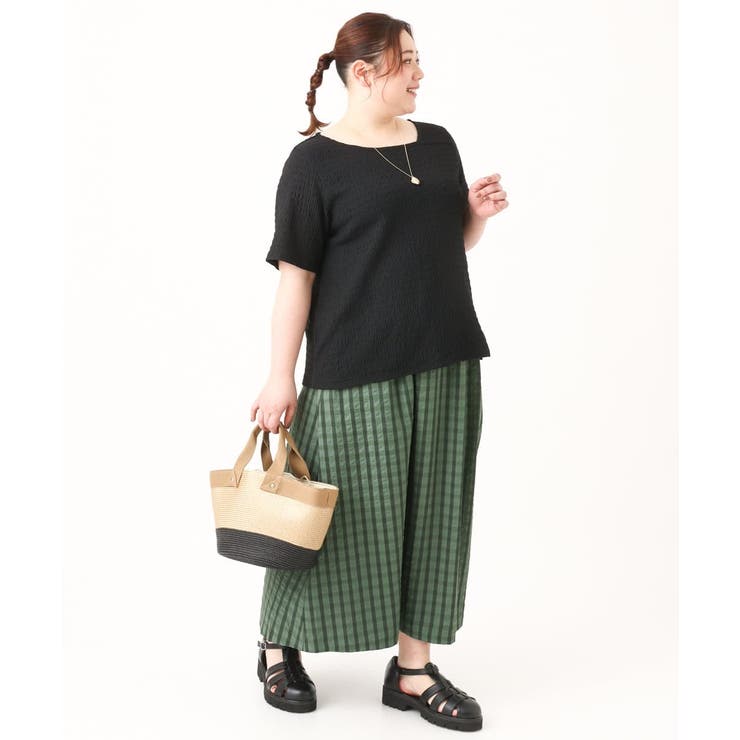 【大きいサイズ/soso×eur3】ポコポコアシンメトリーカットソー | eur3 | 詳細画像16 