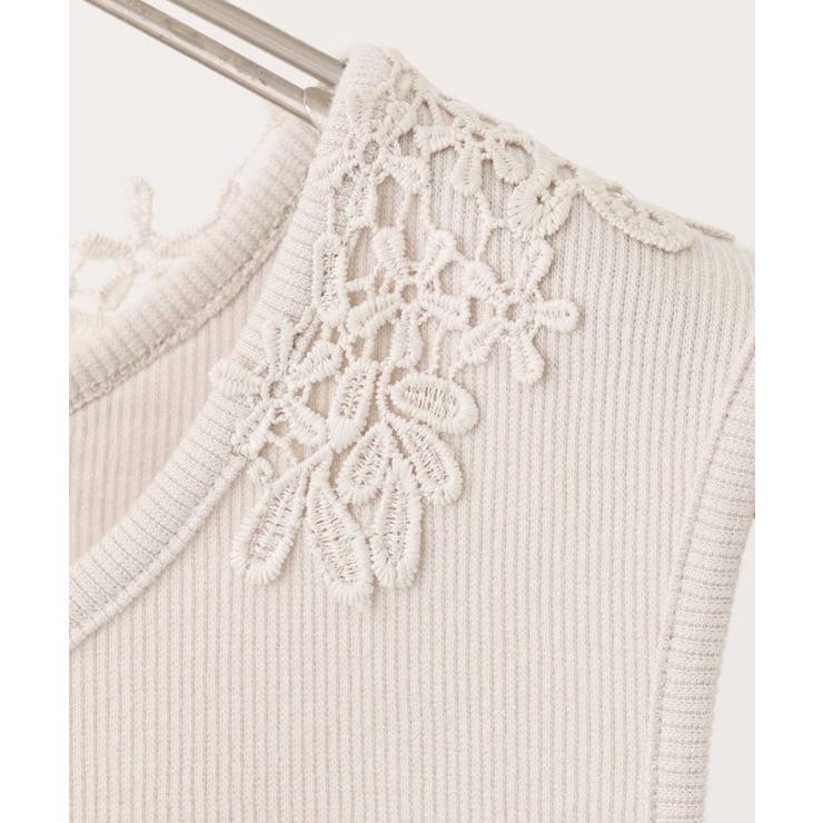 【大きいサイズ】レースタンクトップ | eur3 | 詳細画像3 