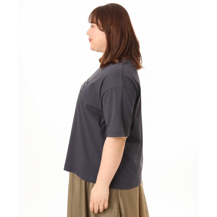 【大きいサイズ/機能素材】フロッキーロゴTシャツ | eur3 | 詳細画像10 