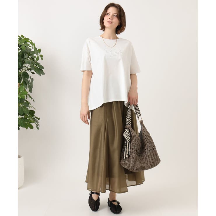 【大きいサイズ/UVカット/接触冷感】コットンエンボスロゴＴシャツ | eur3 | 詳細画像13 