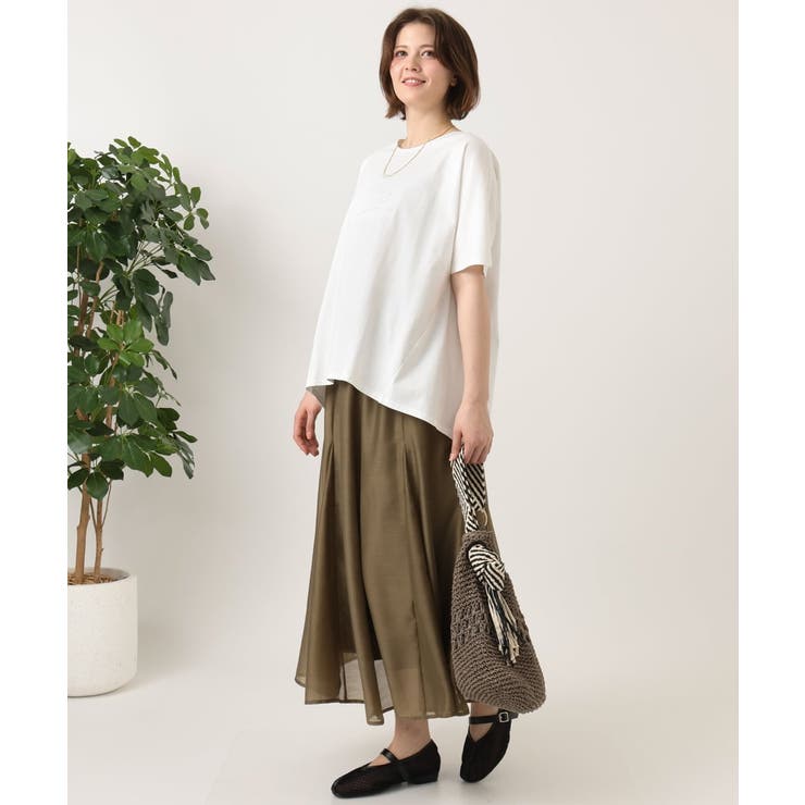 【大きいサイズ/UVカット/接触冷感】コットンエンボスロゴＴシャツ | eur3 | 詳細画像14 