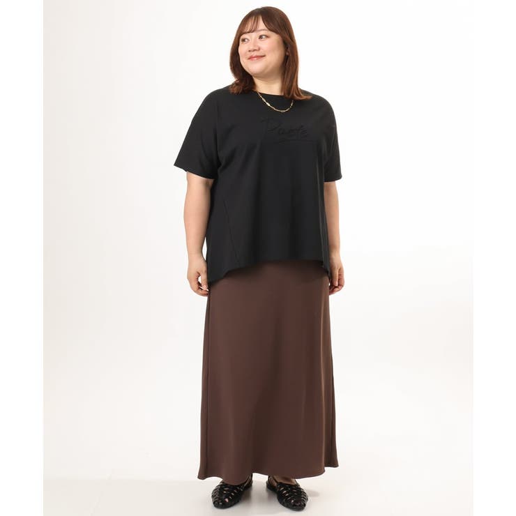 【大きいサイズ/UVカット/接触冷感】コットンエンボスロゴＴシャツ | eur3 | 詳細画像24 