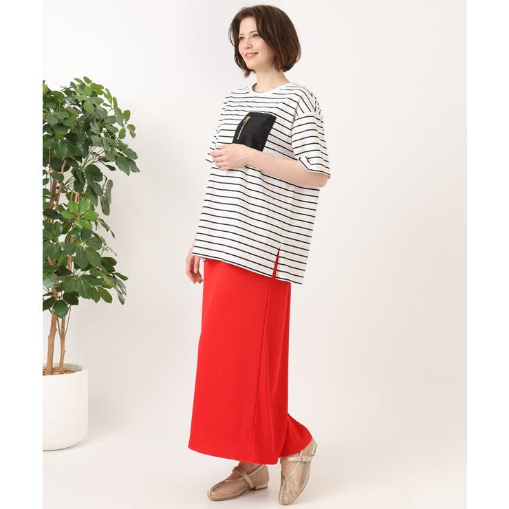 【大きいサイズ】ジップポケットコットンTシャツ | eur3 | 詳細画像15 