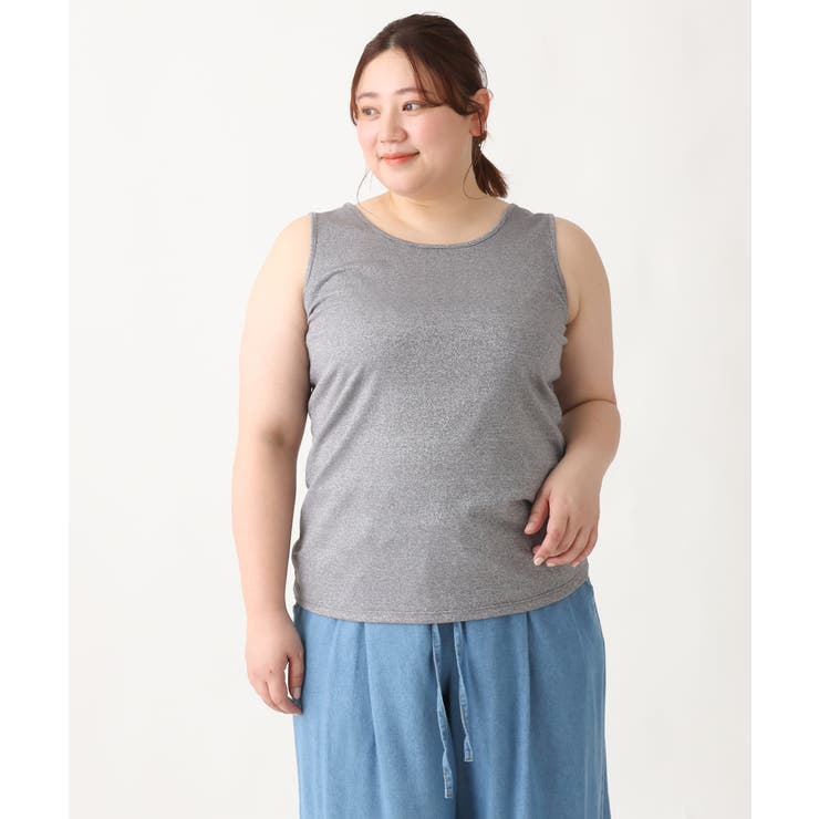 【大きいサイズ】2WAYラメタンクトップ | eur3 | 詳細画像12 