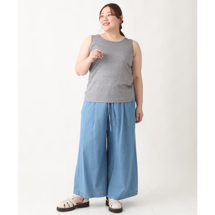 【大きいサイズ】2WAYラメタンクトップ | eur3 | 詳細画像14 