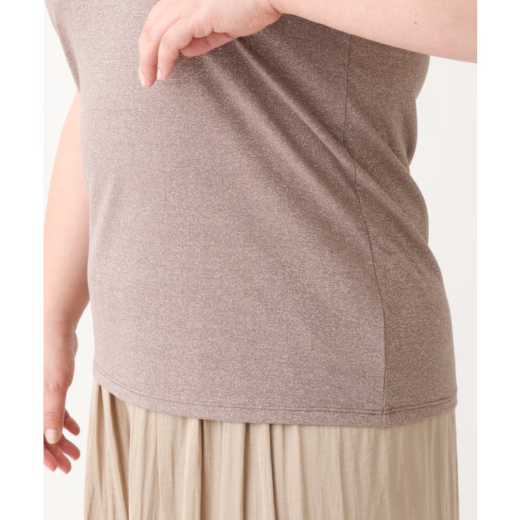 【大きいサイズ】2WAYラメタンクトップ | eur3 | 詳細画像6 