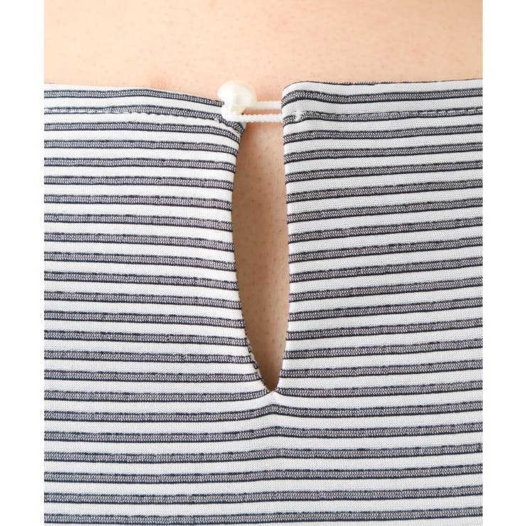 【大きいサイズ】ギャザー切り替えストライプカットソー | eur3 | 詳細画像13 