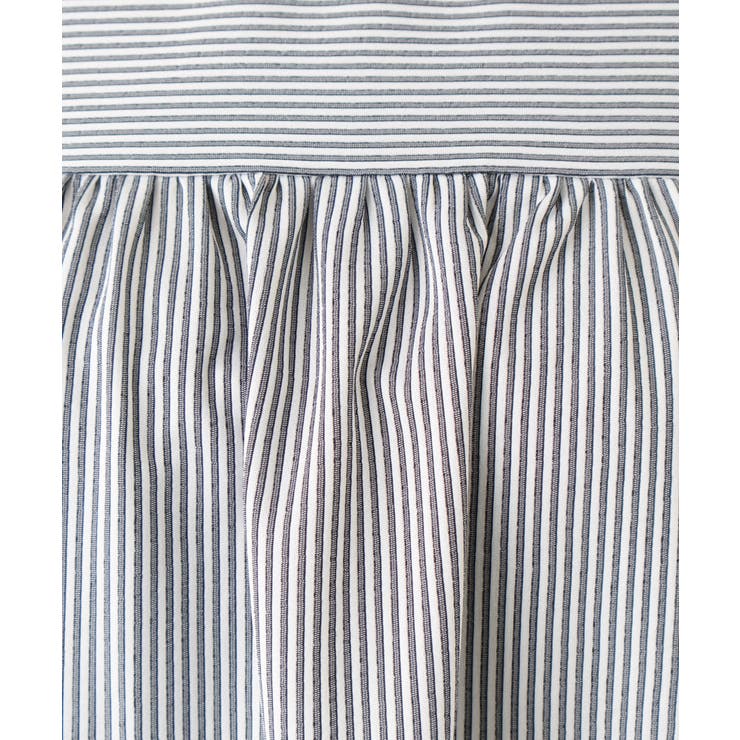 【大きいサイズ】ギャザー切り替えストライプカットソー | eur3 | 詳細画像17 