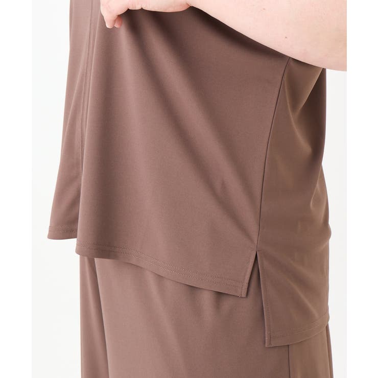 【大きいサイズ/接触冷感/セットアップ対応】Vネックジャージートップス | eur3 | 詳細画像13 