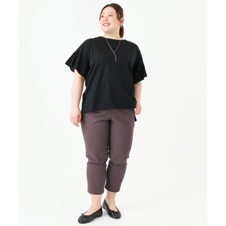 【大きいサイズ】ギャザーフリルスリーブトップス | eur3 | 詳細画像22 