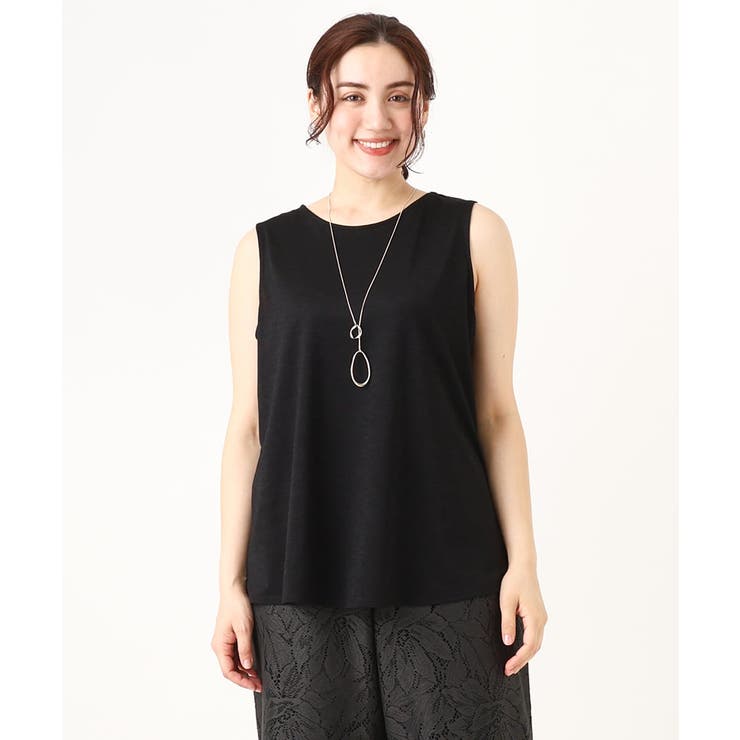 【大きいサイズ】ポンチョ型トップス＋タンクトップセット | eur3 | 詳細画像27 