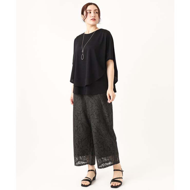 【大きいサイズ】ポンチョ型トップス＋タンクトップセット | eur3 | 詳細画像28 