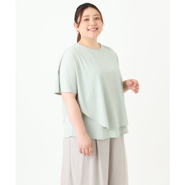 【大きいサイズ】ポンチョ型トップス＋タンクトップセット | eur3 | 詳細画像7 