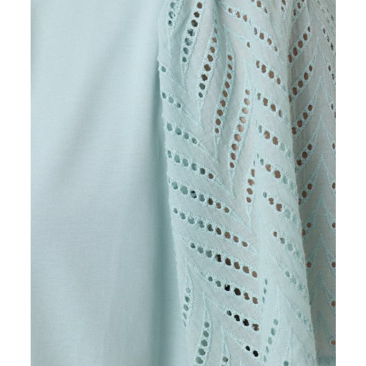 【大きいサイズ/a.v.v×eur3】リーフレーススリーブトップス | eur3 | 詳細画像13 