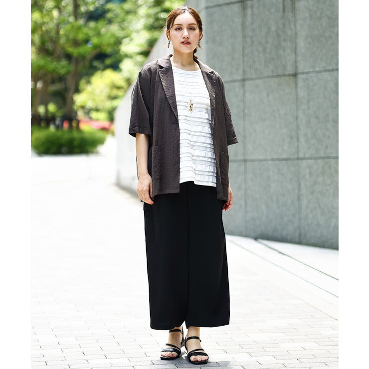 【大きいサイズ】カットフリルトップス | eur3 | 詳細画像14 