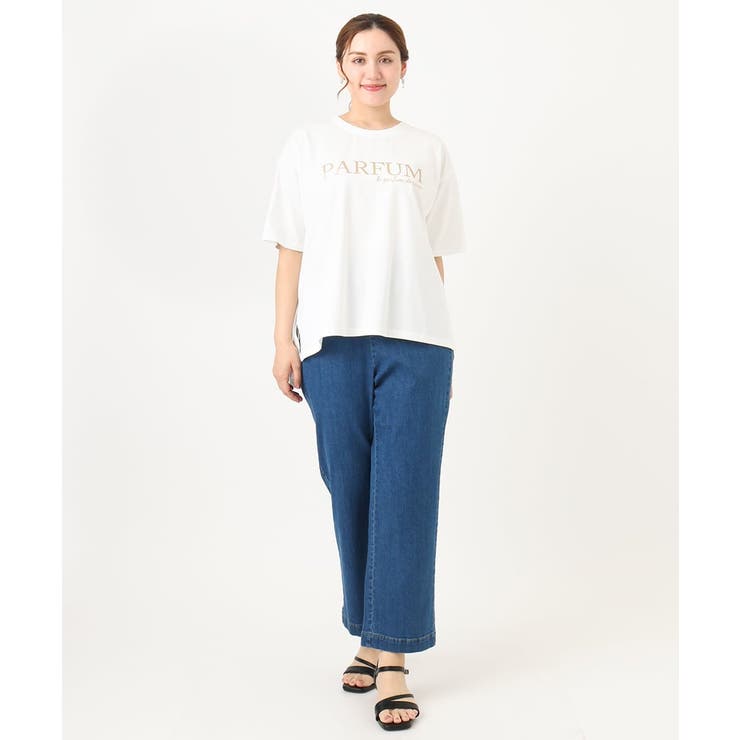 【大きいサイズ/a.v.v×eur3】コットンロゴTシャツ | eur3 | 詳細画像14 
