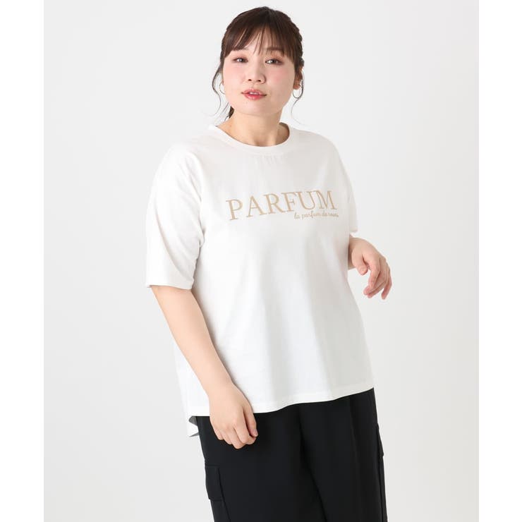 【大きいサイズ/a.v.v×eur3】コットンロゴTシャツ | eur3 | 詳細画像16 