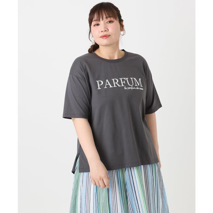 【大きいサイズ/a.v.v×eur3】コットンロゴTシャツ | eur3 | 詳細画像25 