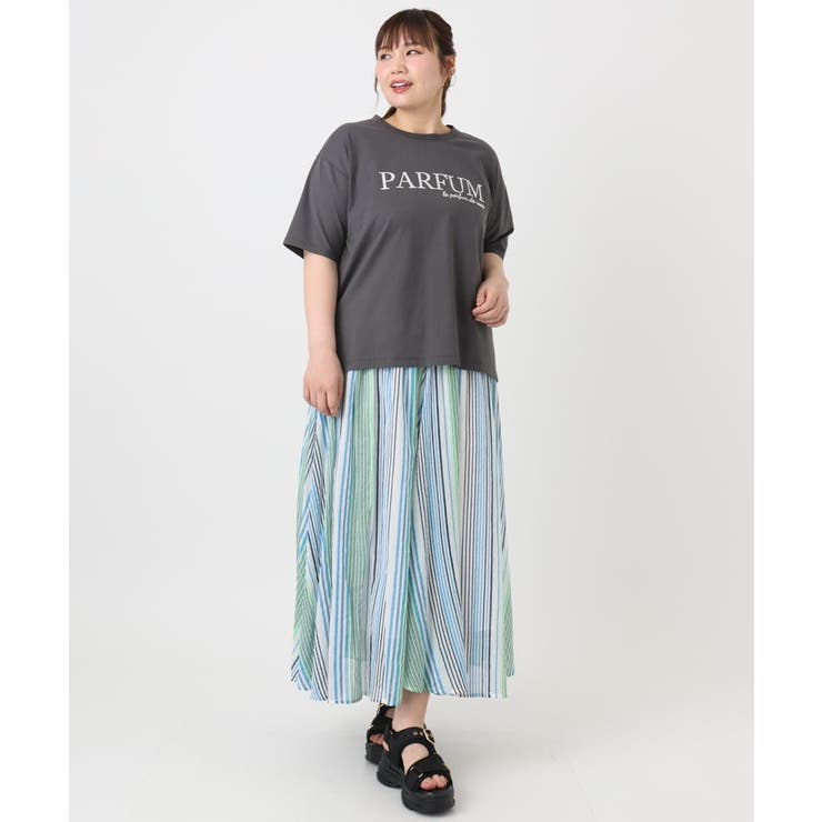 【大きいサイズ/a.v.v×eur3】コットンロゴTシャツ | eur3 | 詳細画像27 