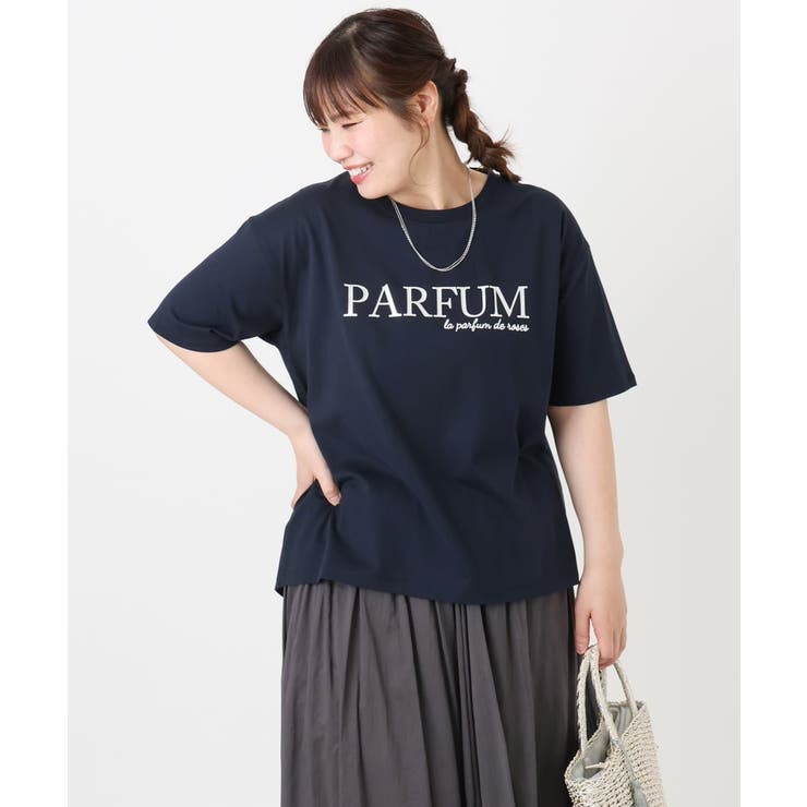 【大きいサイズ/a.v.v×eur3】コットンロゴTシャツ | eur3 | 詳細画像3 