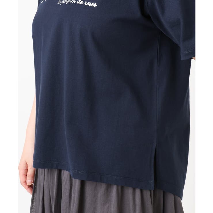 【大きいサイズ/a.v.v×eur3】コットンロゴTシャツ | eur3 | 詳細画像8 