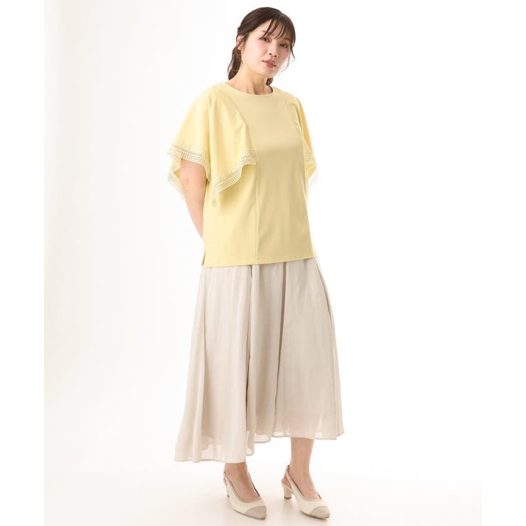 【大きいサイズ/a.v.v×eur3】接触冷感ハンカチーフスリーブカットソー | eur3 | 詳細画像16 