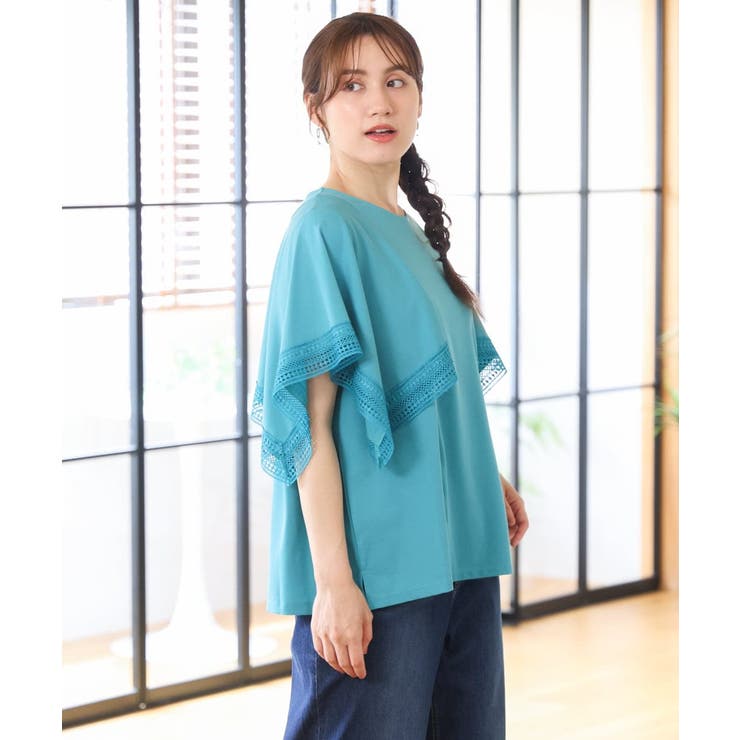 【大きいサイズ/a.v.v×eur3】接触冷感ハンカチーフスリーブカットソー | eur3 | 詳細画像18 