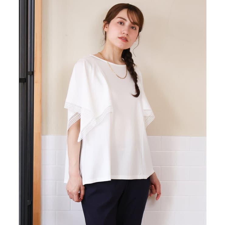 【大きいサイズ/a.v.v×eur3】接触冷感ハンカチーフスリーブカットソー | eur3 | 詳細画像22 
