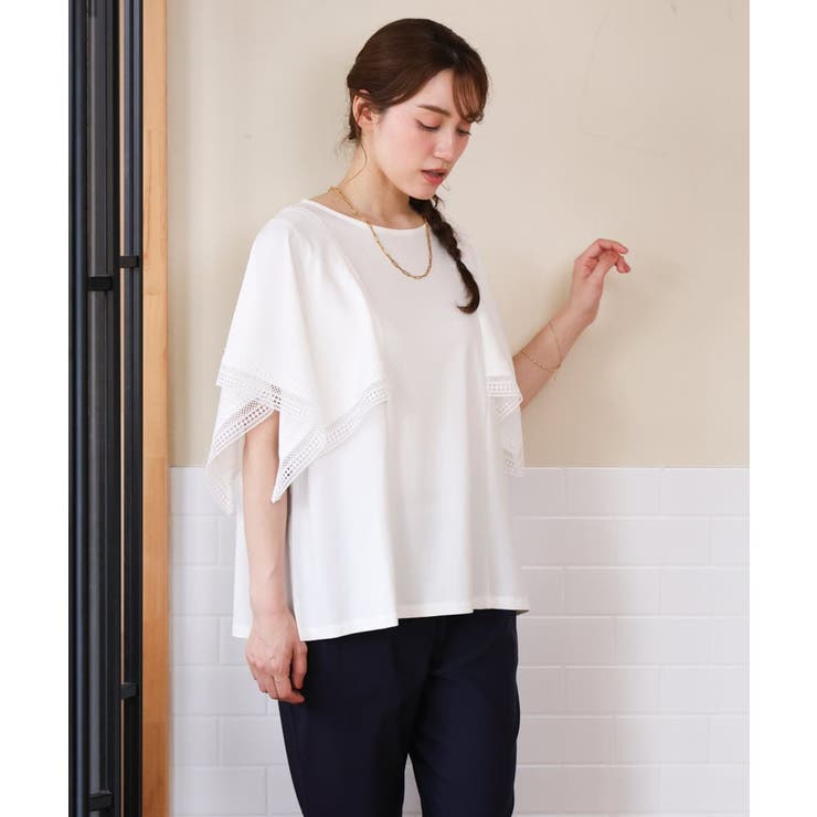【大きいサイズ/a.v.v×eur3】接触冷感ハンカチーフスリーブカットソー | eur3 | 詳細画像23 