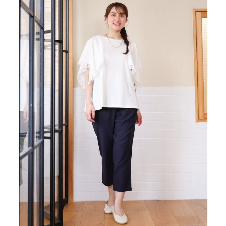 【大きいサイズ/a.v.v×eur3】接触冷感ハンカチーフスリーブカットソー | eur3 | 詳細画像25 