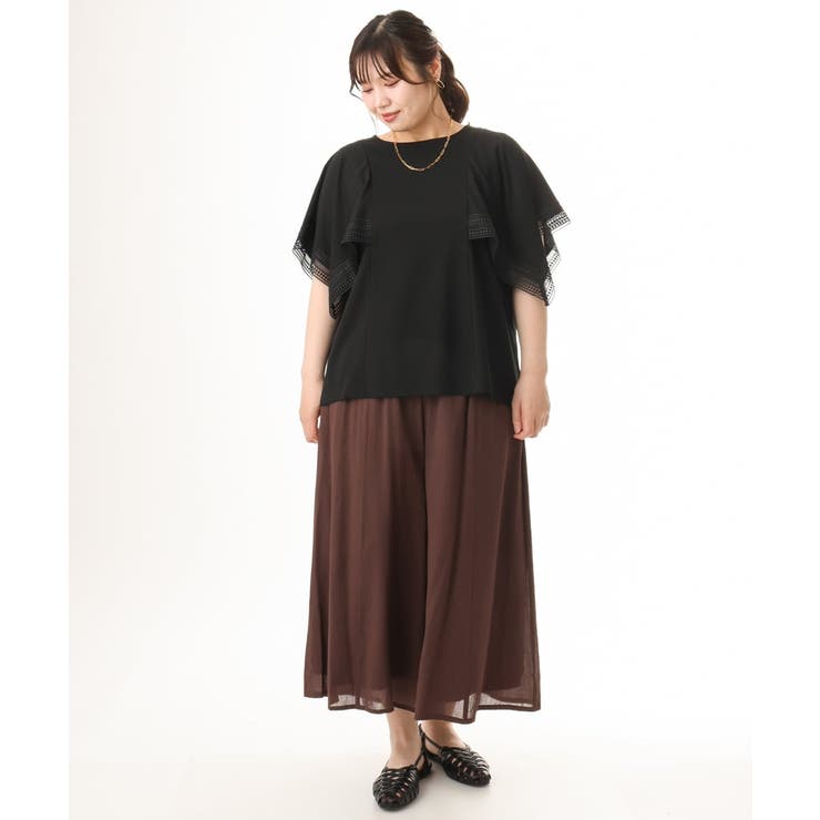 【大きいサイズ/a.v.v×eur3】接触冷感ハンカチーフスリーブカットソー | eur3 | 詳細画像28 