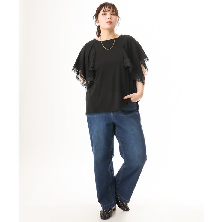 【大きいサイズ/a.v.v×eur3】接触冷感ハンカチーフスリーブカットソー | eur3 | 詳細画像29 