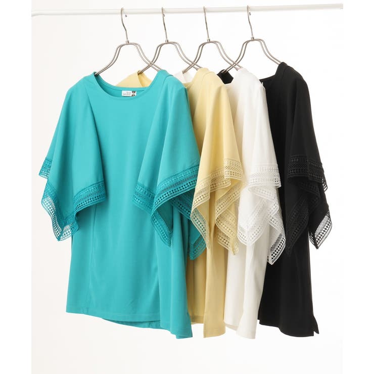 【大きいサイズ/a.v.v×eur3】接触冷感ハンカチーフスリーブカットソー | eur3 | 詳細画像30 