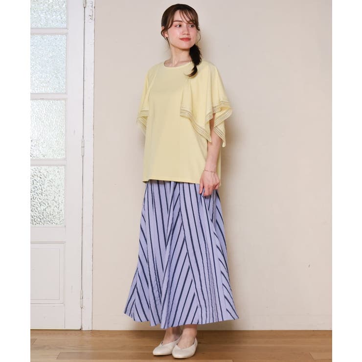 【大きいサイズ/a.v.v×eur3】接触冷感ハンカチーフスリーブカットソー | eur3 | 詳細画像5 