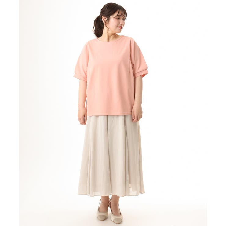 【大きいサイズ/UVカット】接触冷感パフスリーブカットソー | eur3 | 詳細画像4 