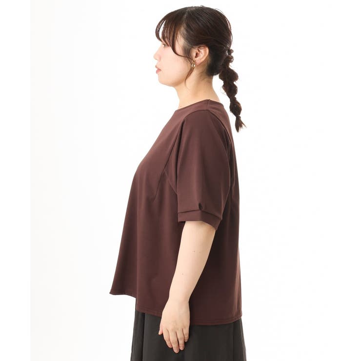 【大きいサイズ/UVカット】接触冷感パフスリーブカットソー | eur3 | 詳細画像8 