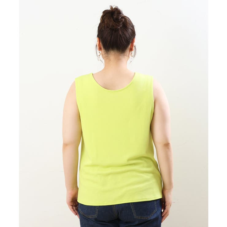 【大きいサイズ/接触冷感】リブタンクトップ | eur3 | 詳細画像2 