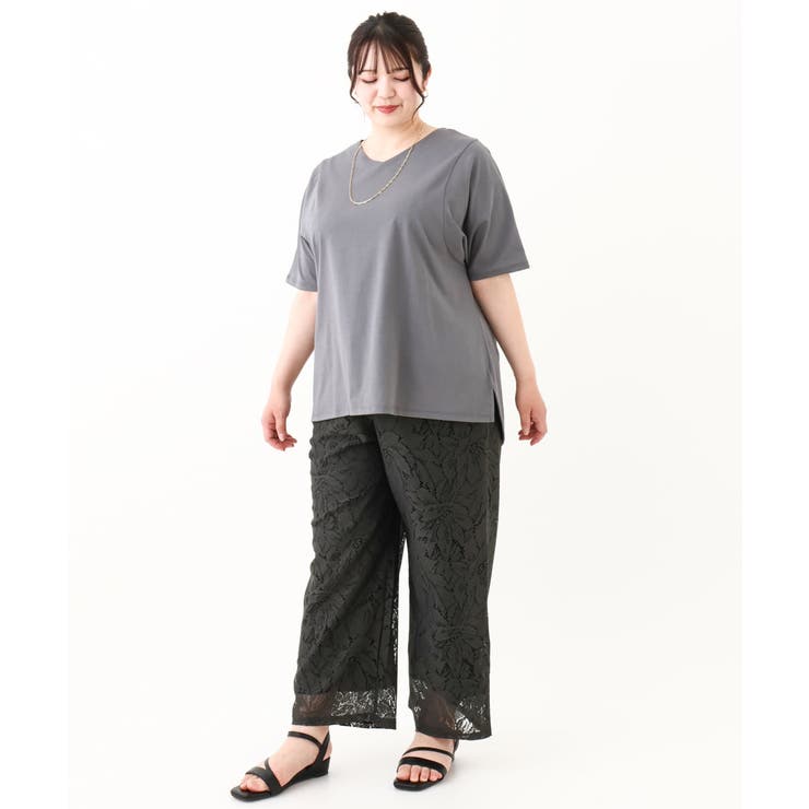 【大きいサイズ/汗染み防止】Vネックカットソー | eur3 | 詳細画像24 