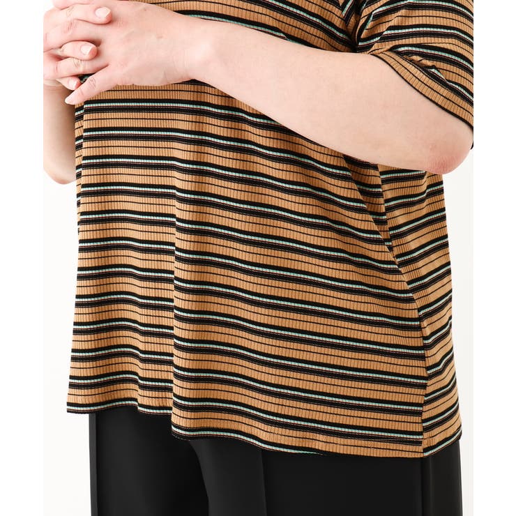 【大きいサイズ】レトロボーダーカットソー | eur3 | 詳細画像15 