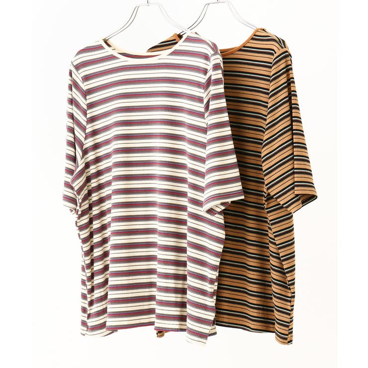 【大きいサイズ】レトロボーダーカットソー | eur3 | 詳細画像19 