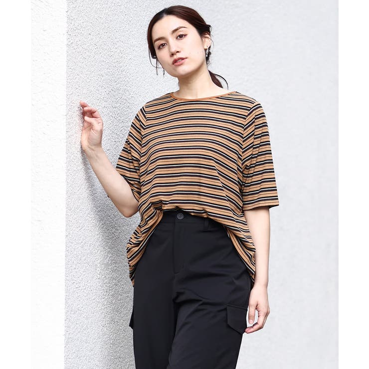 【大きいサイズ】レトロボーダーカットソー | eur3 | 詳細画像6 