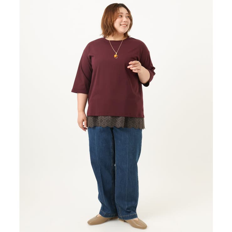 【大きいサイズ】裾レースタンクトップ | eur3 | 詳細画像16 