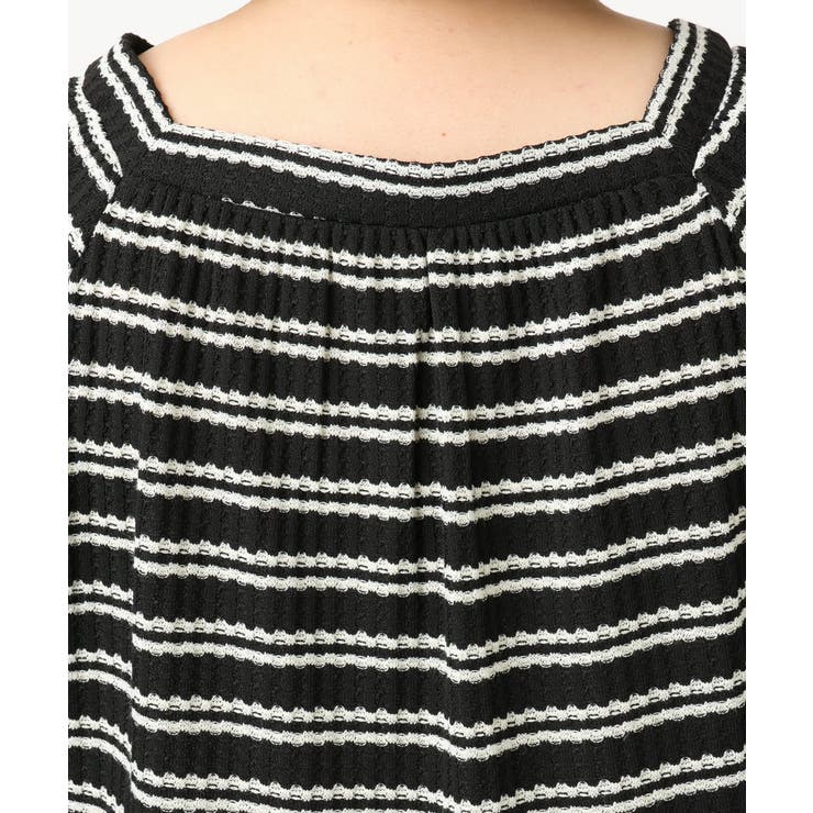 【大きいサイズ】ワッフルボーダーチュニック | eur3 | 詳細画像11 