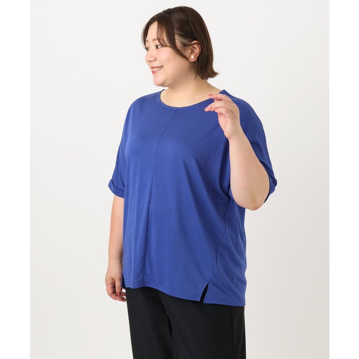 【大きいサイズ/接触冷感】UVカットロールアップスリーブTシャツ | eur3 | 詳細画像12 