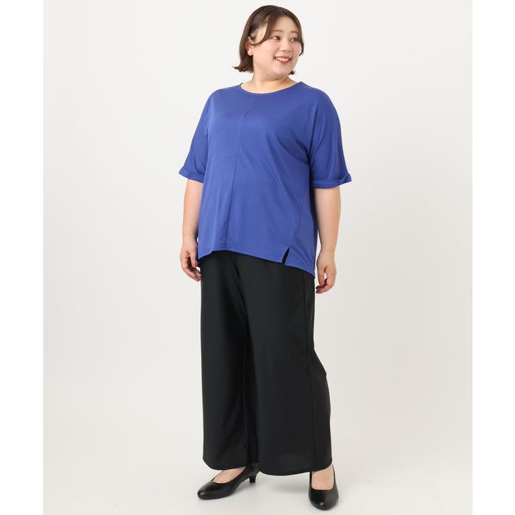 【大きいサイズ/接触冷感】UVカットロールアップスリーブTシャツ | eur3 | 詳細画像14 