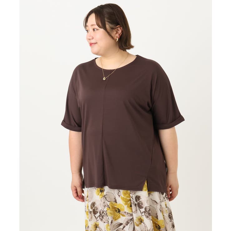 【大きいサイズ/接触冷感】UVカットロールアップスリーブTシャツ | eur3 | 詳細画像15 