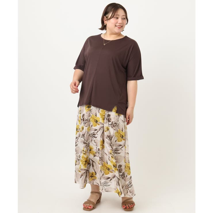 【大きいサイズ/接触冷感】UVカットロールアップスリーブTシャツ | eur3 | 詳細画像18 