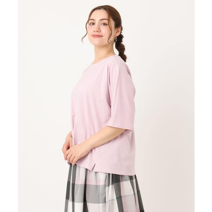 【大きいサイズ/抗菌・消臭】コットンラグランスリーブトップス | eur3 | 詳細画像3 
